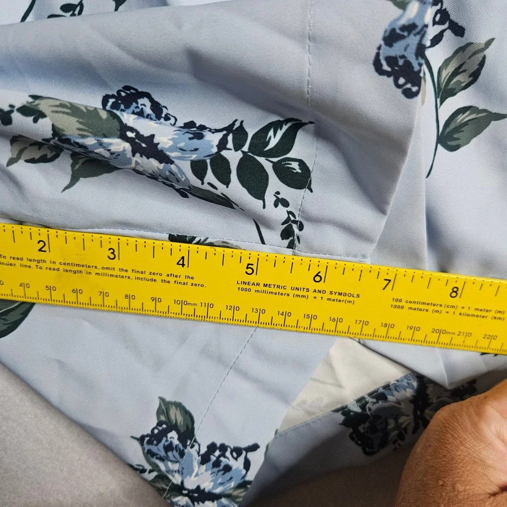 Abercrombie & Fitch Mens XL Swim Trunks Blue Floral Relaxed Stretch Board Shorts